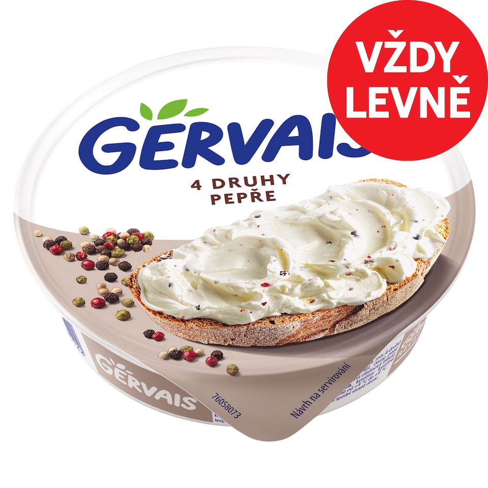 Gervais Čerstvý tvarohový sýr s pepřem 80g