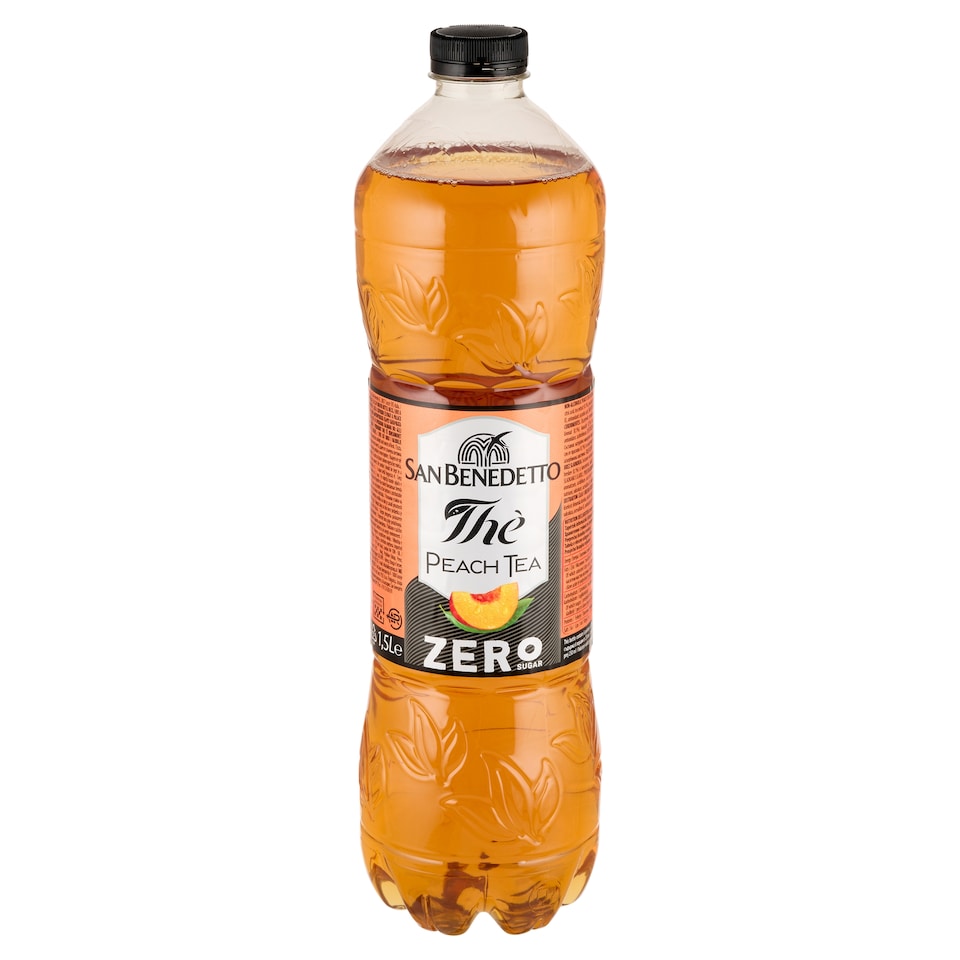 San Benedetto Barackos ice tea ízű cukormentes, alkoholmentes üdítőital 1,5 l  1. kép
