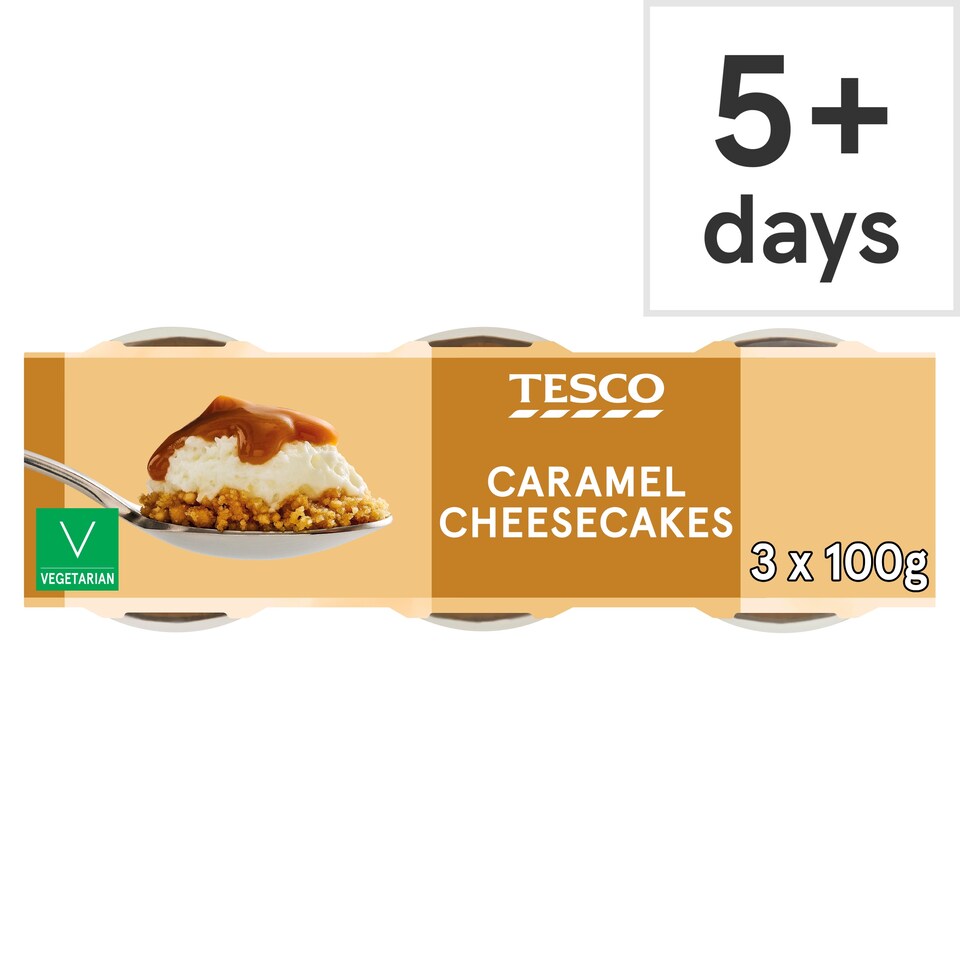 Tesco Caramel Cheesecake 3 x 100g