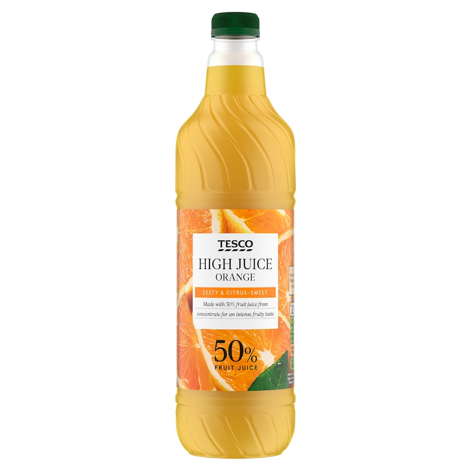Tesco High Juice Orange Squash 1L