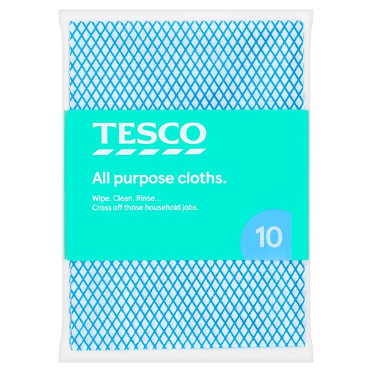 Tesco All Purpose Cloths 10 Pack Tesco Groceries