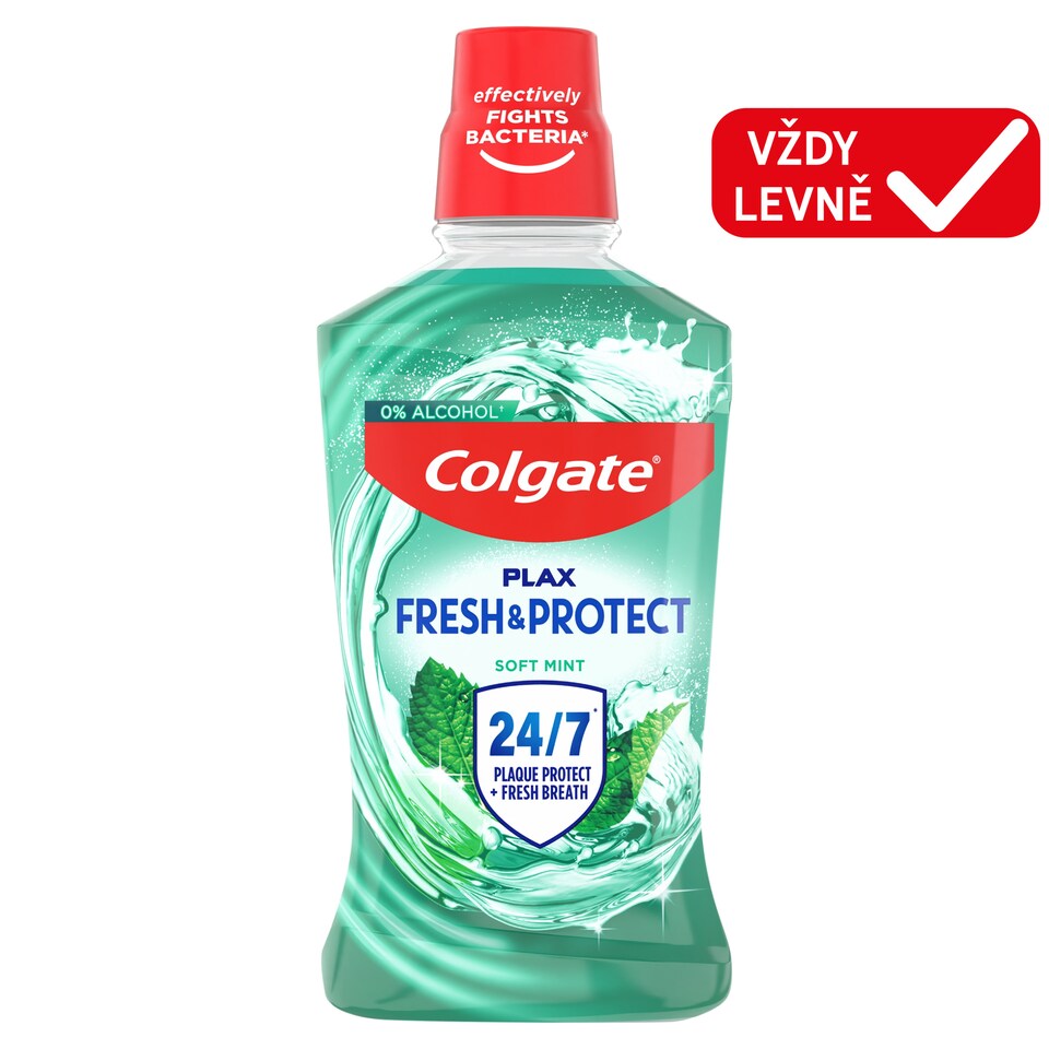 Obrázek 1 pro produkt Colgate Plax Soft Mint ústní voda bez alkoholu 500ml
