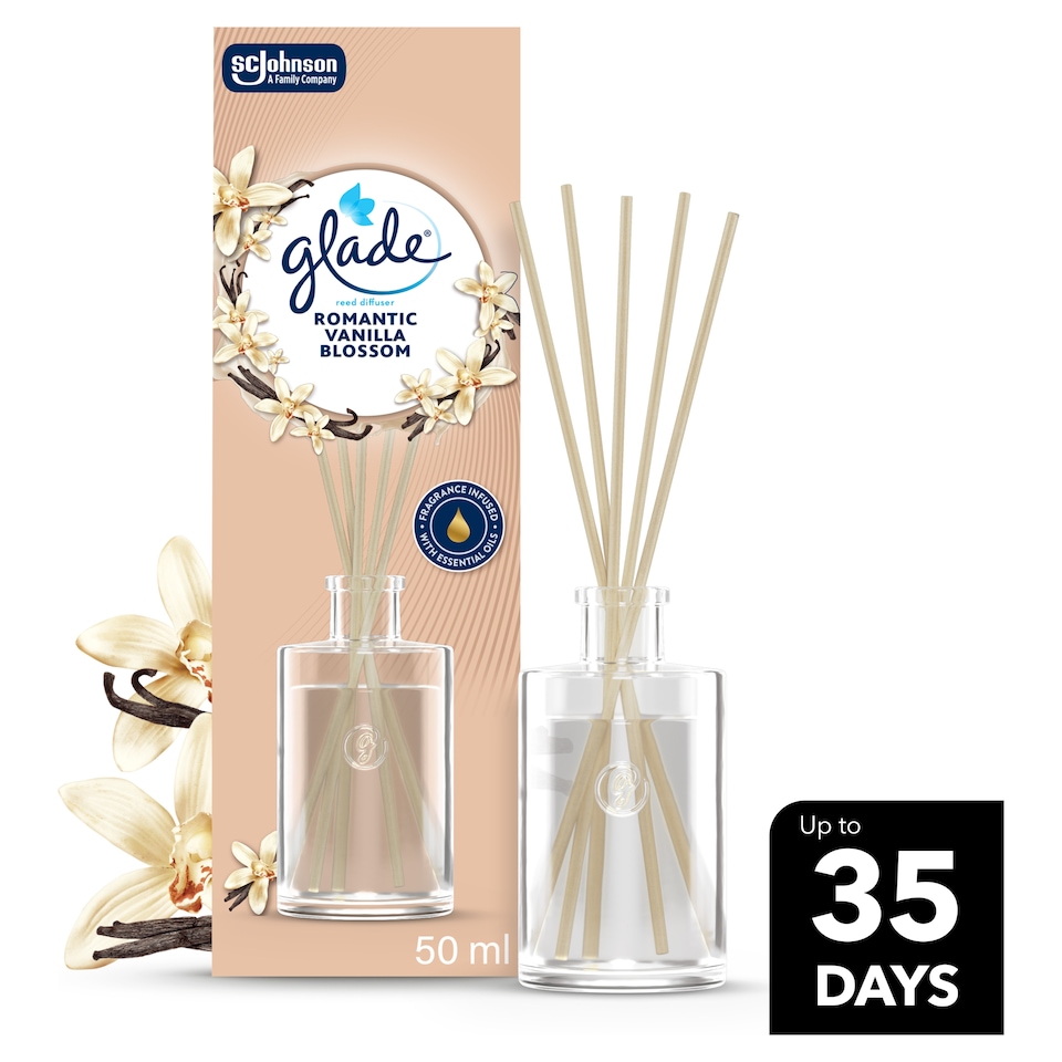 image 1 of Glade Reed Diffuser Vanilla Blossom 50ml