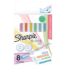 Sharpie S Note Duo Tip Highlighters X8