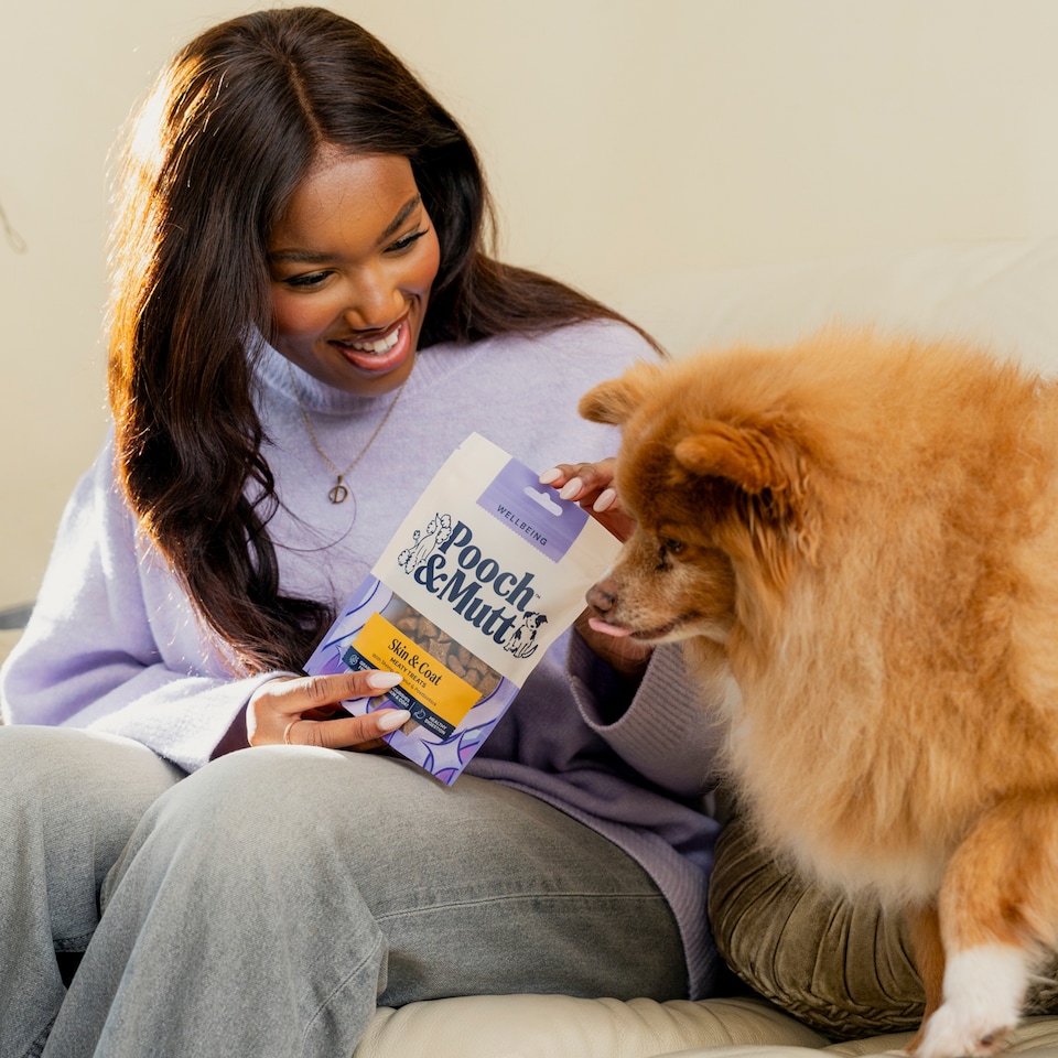 image 1 of Pooch & Mutt Probiotic Meaty Dog Treats - Shrimp & Coconut 120g