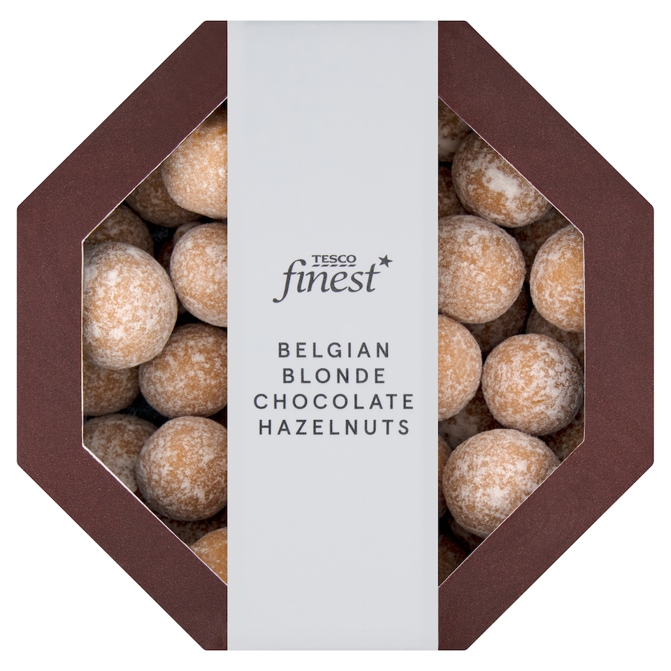 Tesco Finest Blonde Chocolate Hazelnuts 125g
