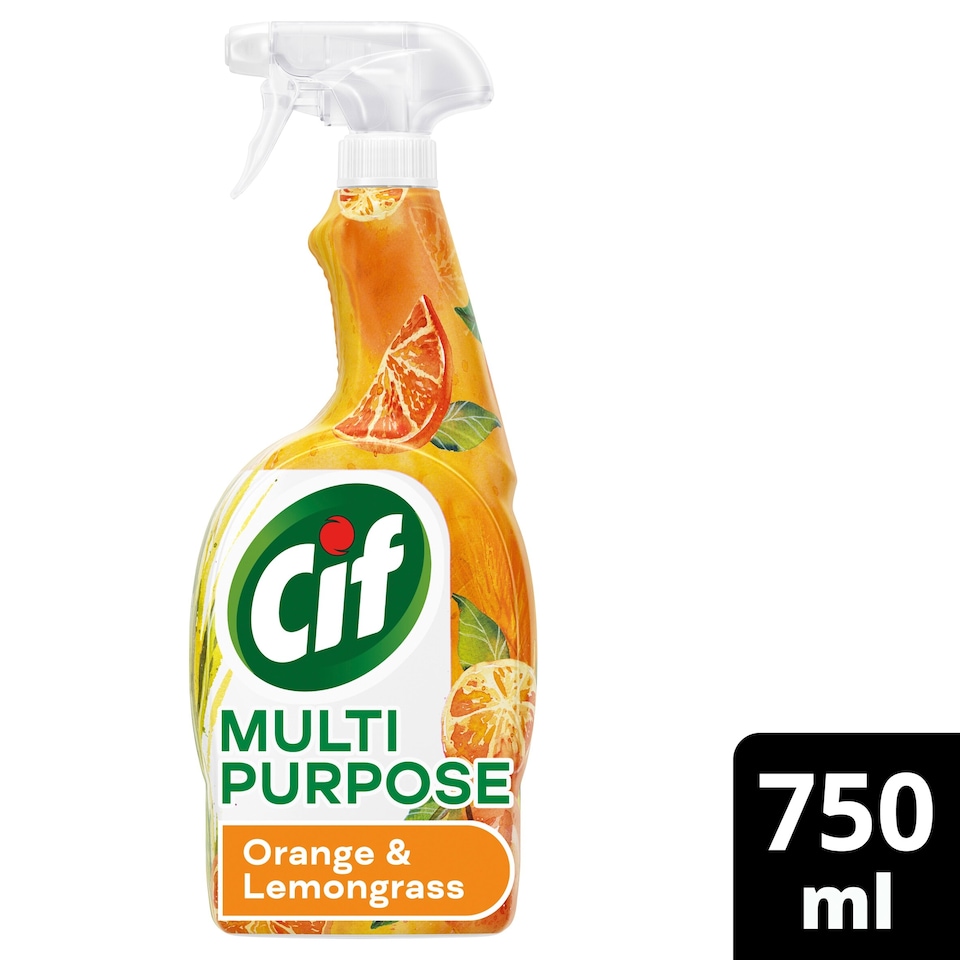 image 1 of Cif Multipurpose Cleaner Spray Orange & Lemongrass 750ml