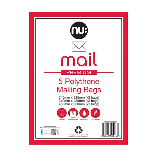 Nu Mail Envelope Asstd 5 Pack Tesco Groceries