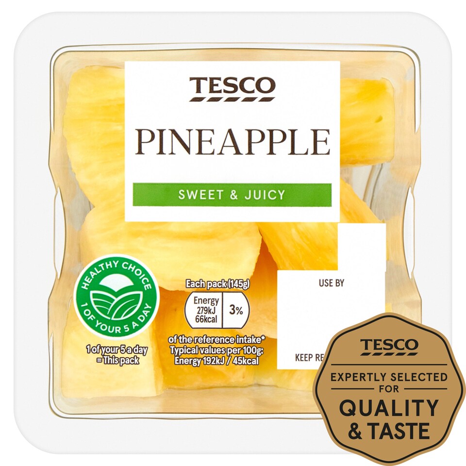 Tesco Pineapple Chunks 145G