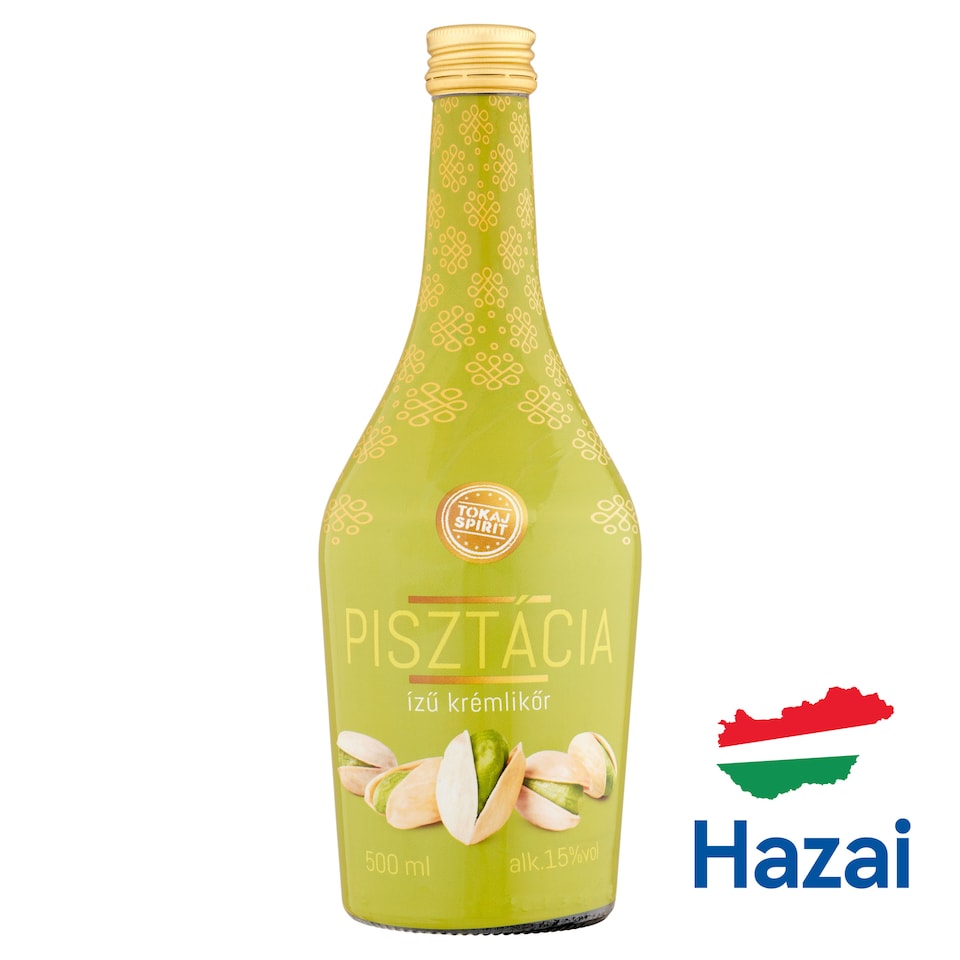 Tokaj Spirit pisztácia ízű krémlikőr 15% 500 ml  1. kép