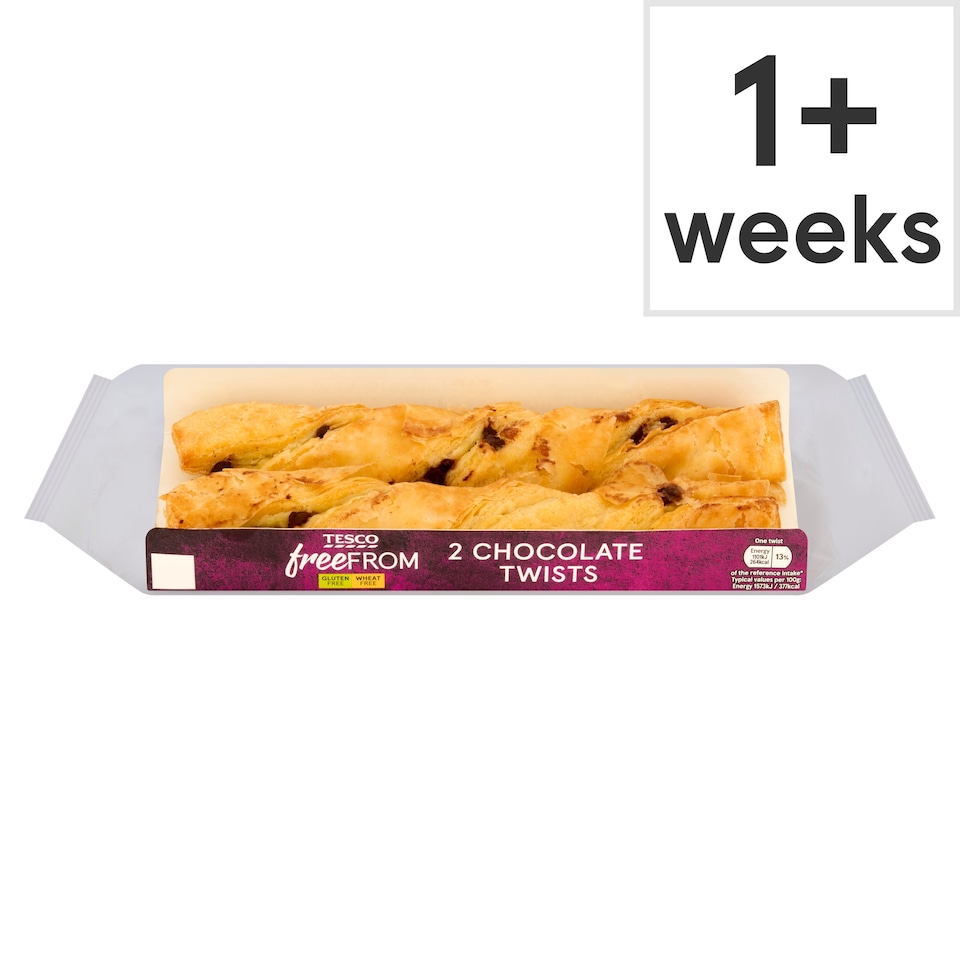 Tesco Free From Chocolate Twists 2 Pack