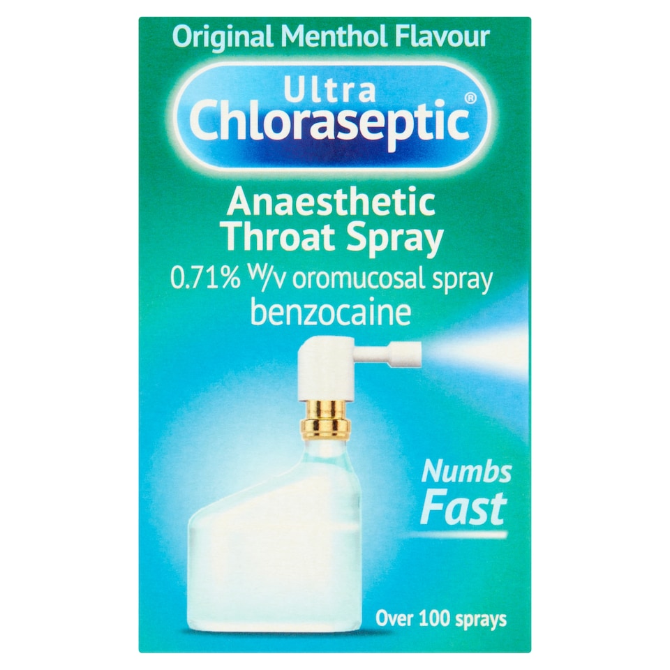 image 1 of Ultra Chloraseptic Anaesthetic Throat Spray - Original Menthol 15ml