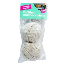 Keep it Handy Cotton String 25m 2 Pack