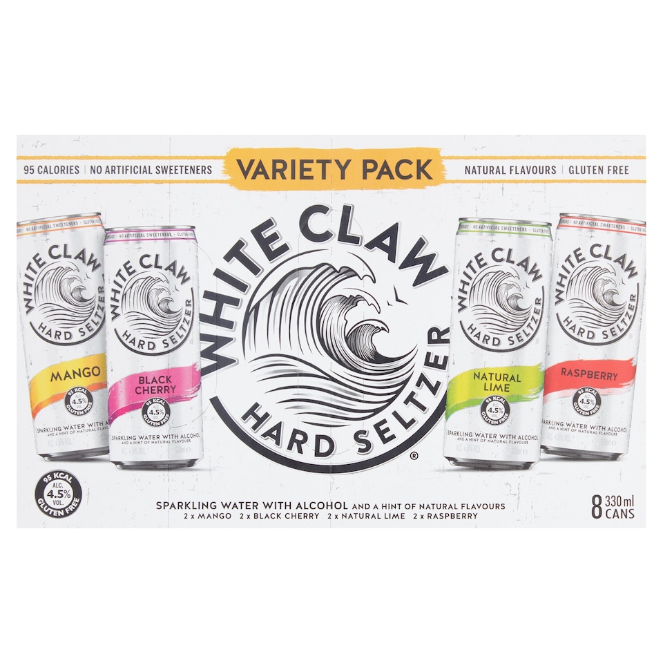 White Claw Hard Seltzer Variety Pack 8 x 330ml