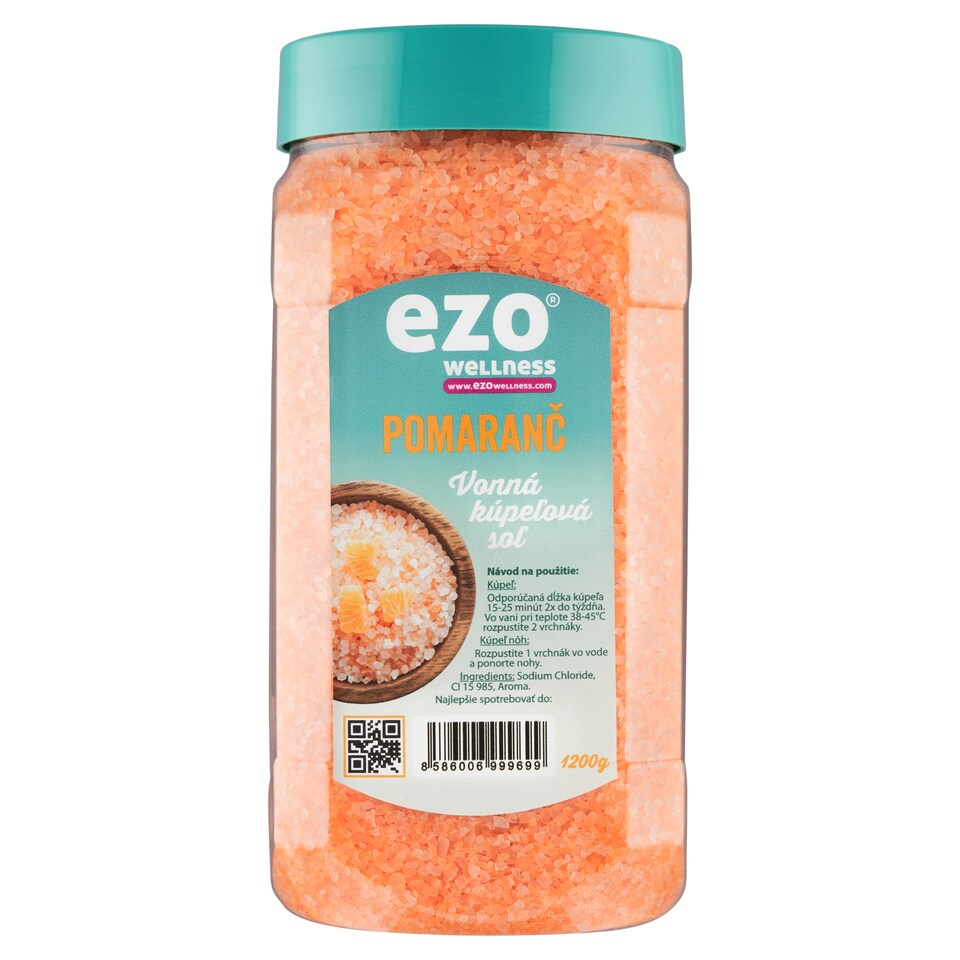 obrázok 1 z Ezo Wellness pomaranč vonná kúpeľová soľ 1200 g