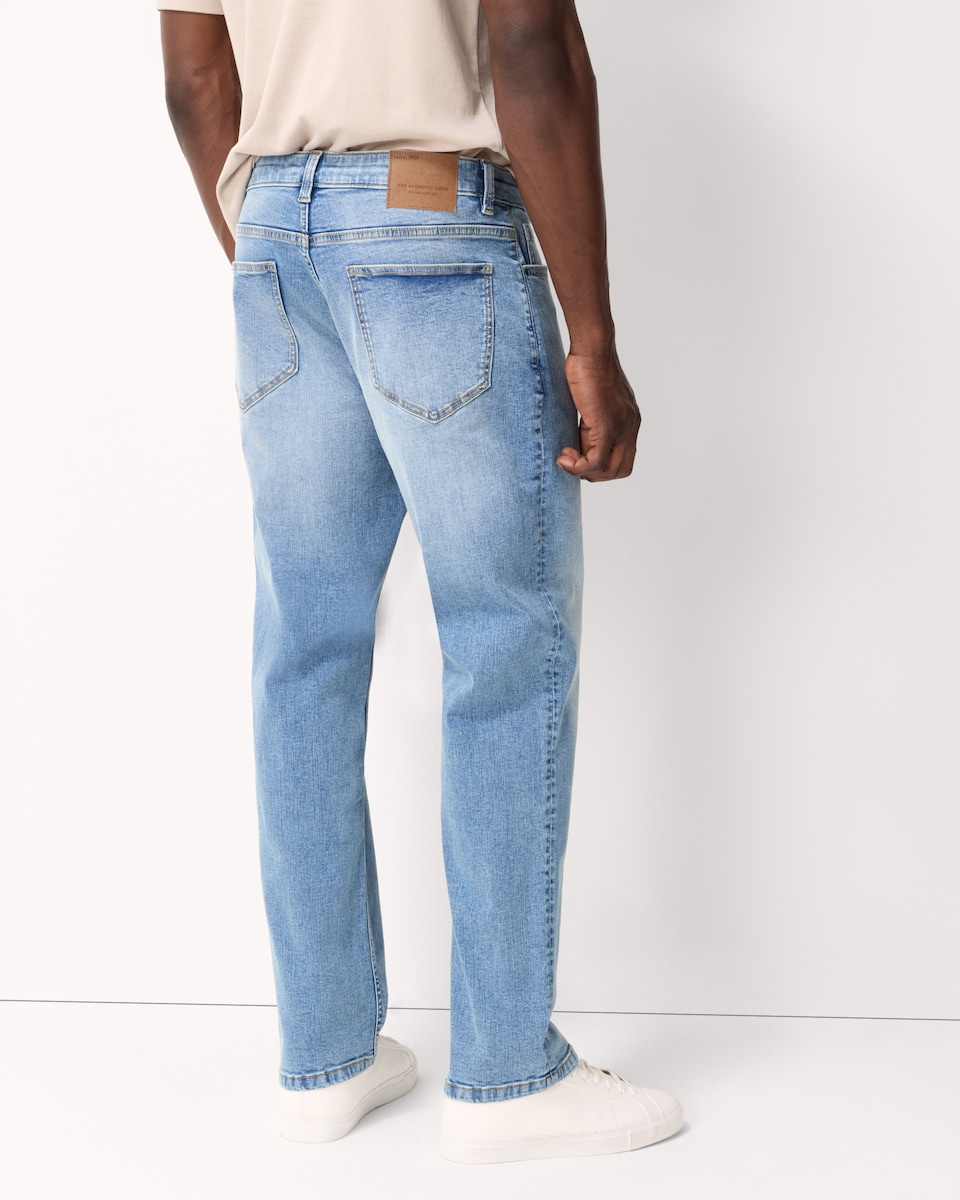 image 1 of F&F Relaxed Leg FREEFIT® Jeans in Blue