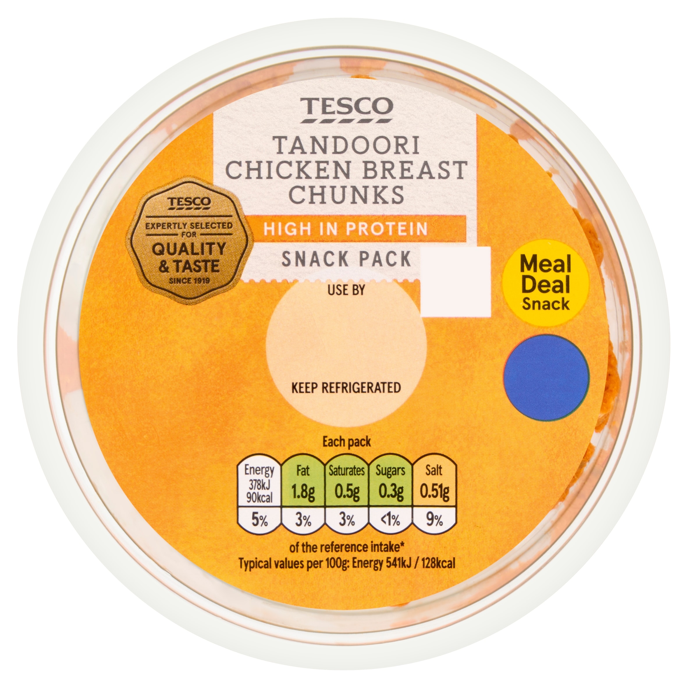 Tesco Tandoori Chicken breast chunks 70g