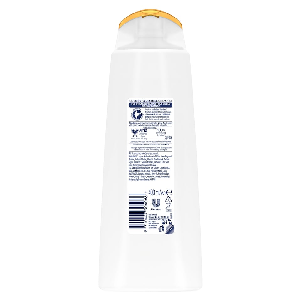 image 1 of Dove Restoring Ritual Shampoo 400Ml