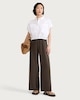 image 2 of F&F Side Stripe Wide Leg Trousers in Olive