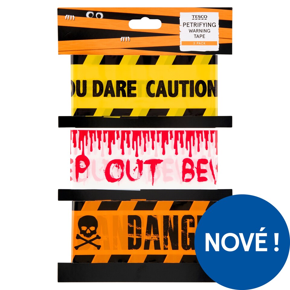 Tesco Petrifying Warning Tape 3 pcs