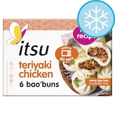 itsu teriyaki chicken 6 bao buns 270g