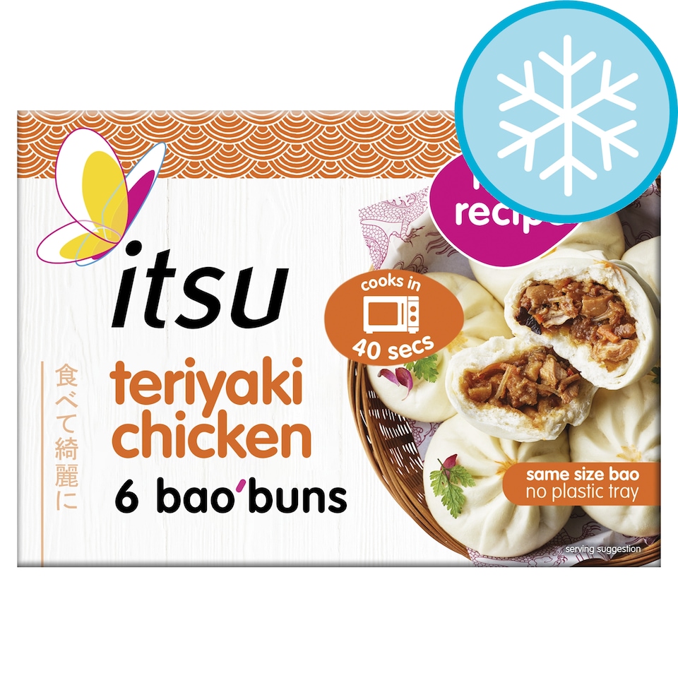 image 1 of itsu teriyaki chicken 6 bao buns 270g