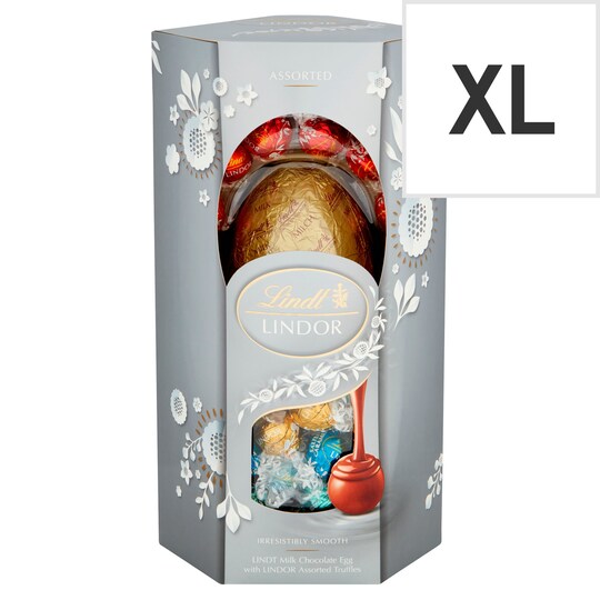 image 1 of Lindt Milk Chocolate Egg With Assorted Truffles 348G