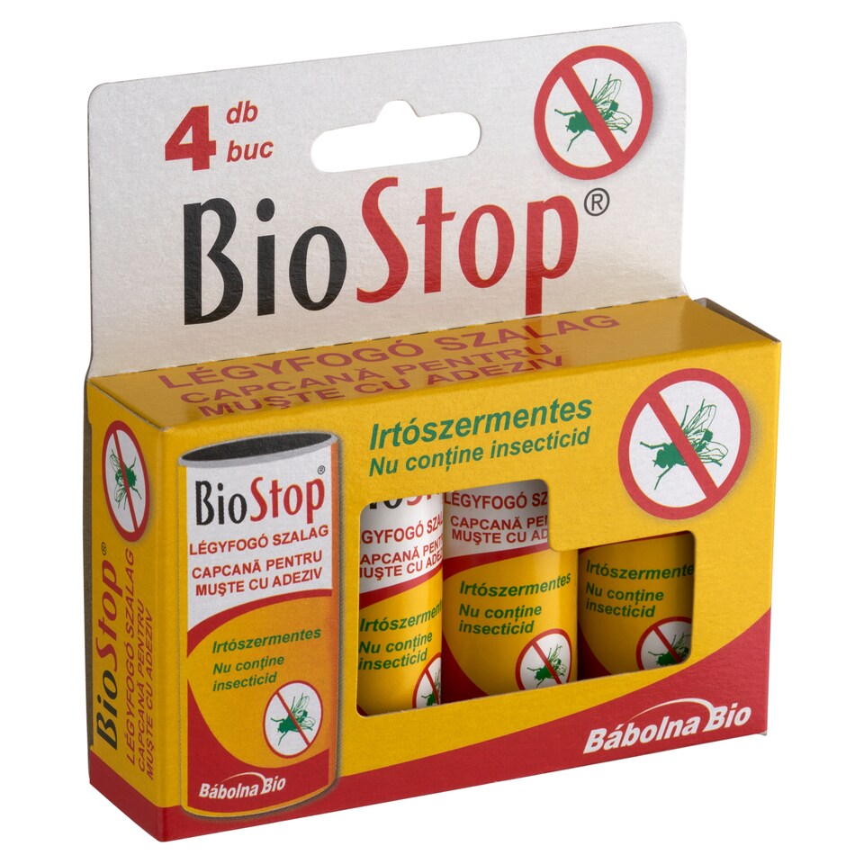 BioStop irtószermentes légyfogó szalag 4 db  1. kép