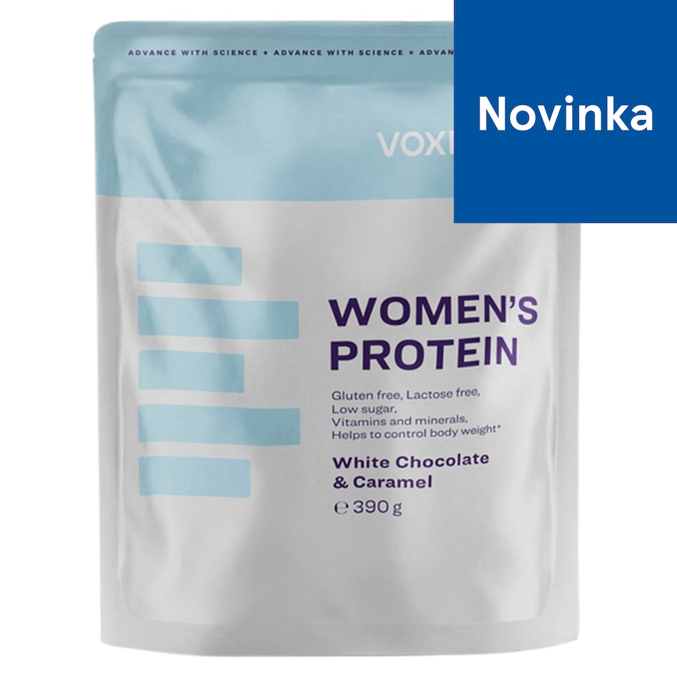 Voxberg Women's Protein bielkovinový prášok s príchuťou biela čokoláda a karamel 13 x 30 g (390 g)