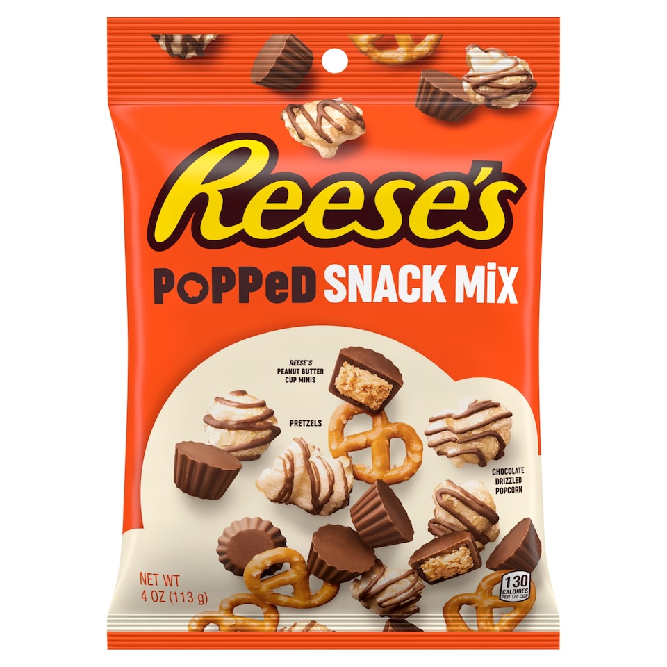 Reese's Peanut Butter Popped Snack Mix 113g Clip Strip