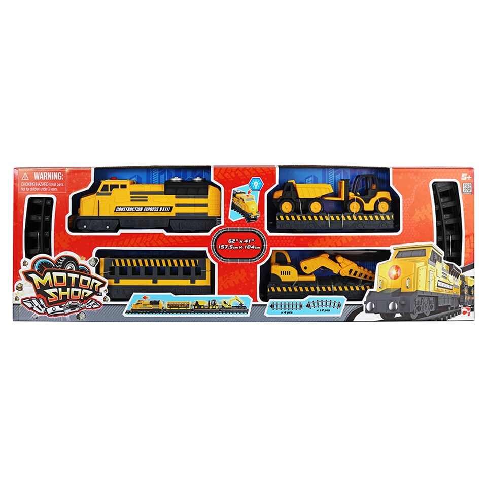image 1 of Motor Shop Construction Train Playset