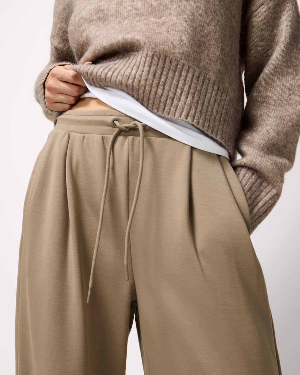 image 1 of F&F Scuba Panelled Trousers in Tobacco