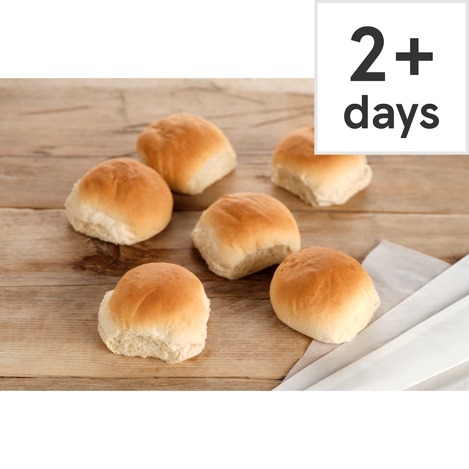 image 1 of Tesco White Soft Rolls 6 Pack