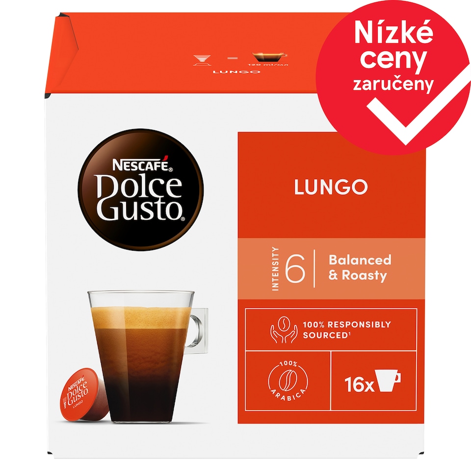 NESCAFÉ Dolce Gusto Lungo - kávové kapsle - 16 ks