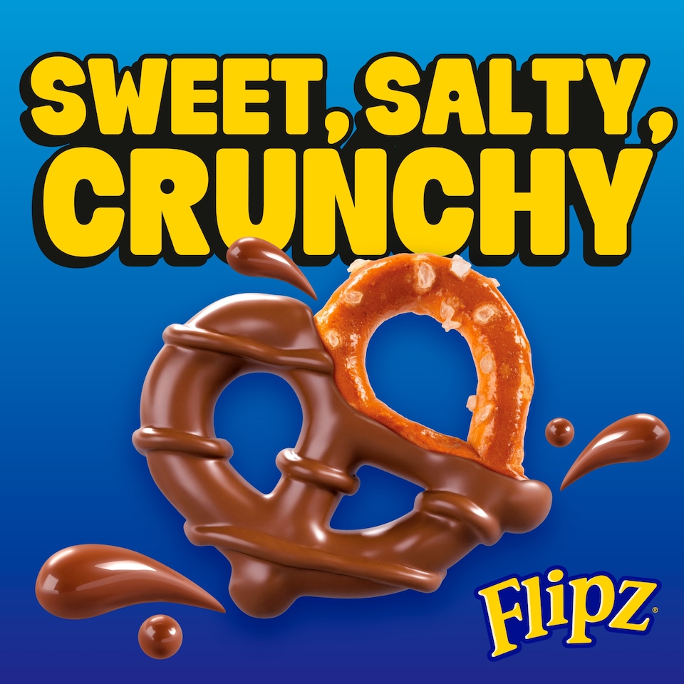 image 1 of Flipz Milk Chocolate Coated Pretzels 90G