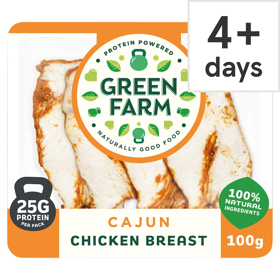 Green Farm Sliced Cajun Chicken Breast 100g