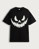 image 4 of F&F Halloween Pure Cotton Pumpkin Face Print Regular Fit T-Shirt in Black