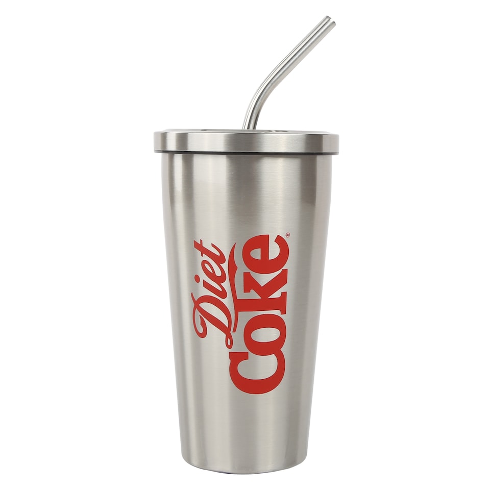 image 1 of Coca-Cola / Diet Coke Assortment Stainless Steel Travel Mug With Straw