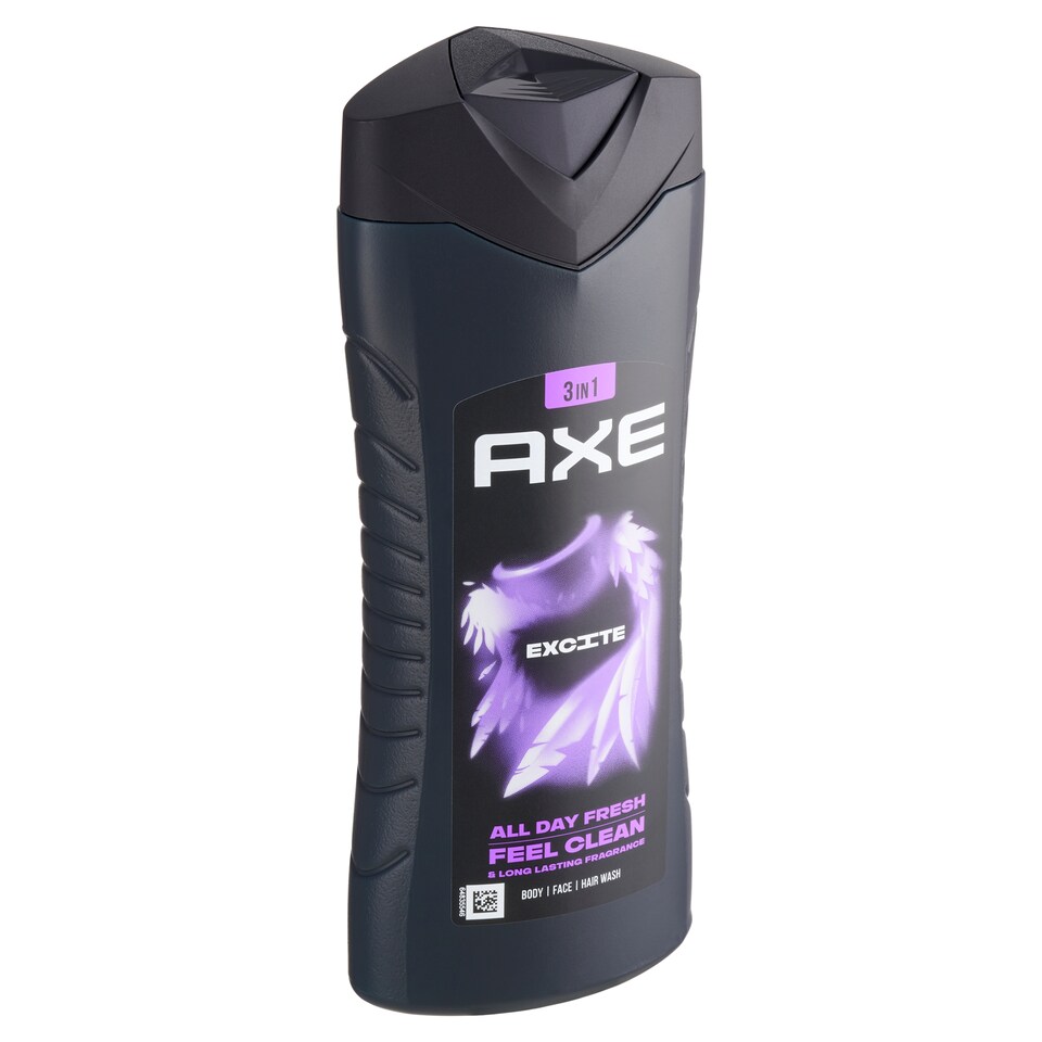 image 1 of Axe Excite Shower Gel 3 in 1 for Body, Hair and Face 400ml