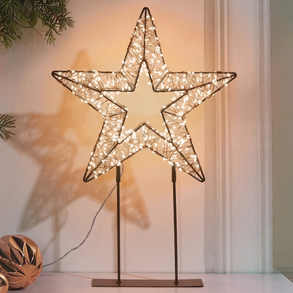 image 1 of Christmas Workshop 45cm LED Copper Wire Table Star Light