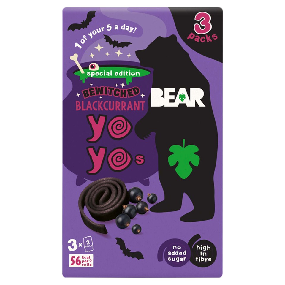 Bear Yoyo Blackcurrant 3X20g Tesco Groceries