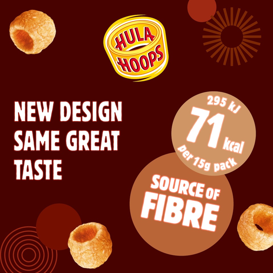 image 1 of Hula Hoops Puft Grilled Beef Multipack Crisps 6x15g