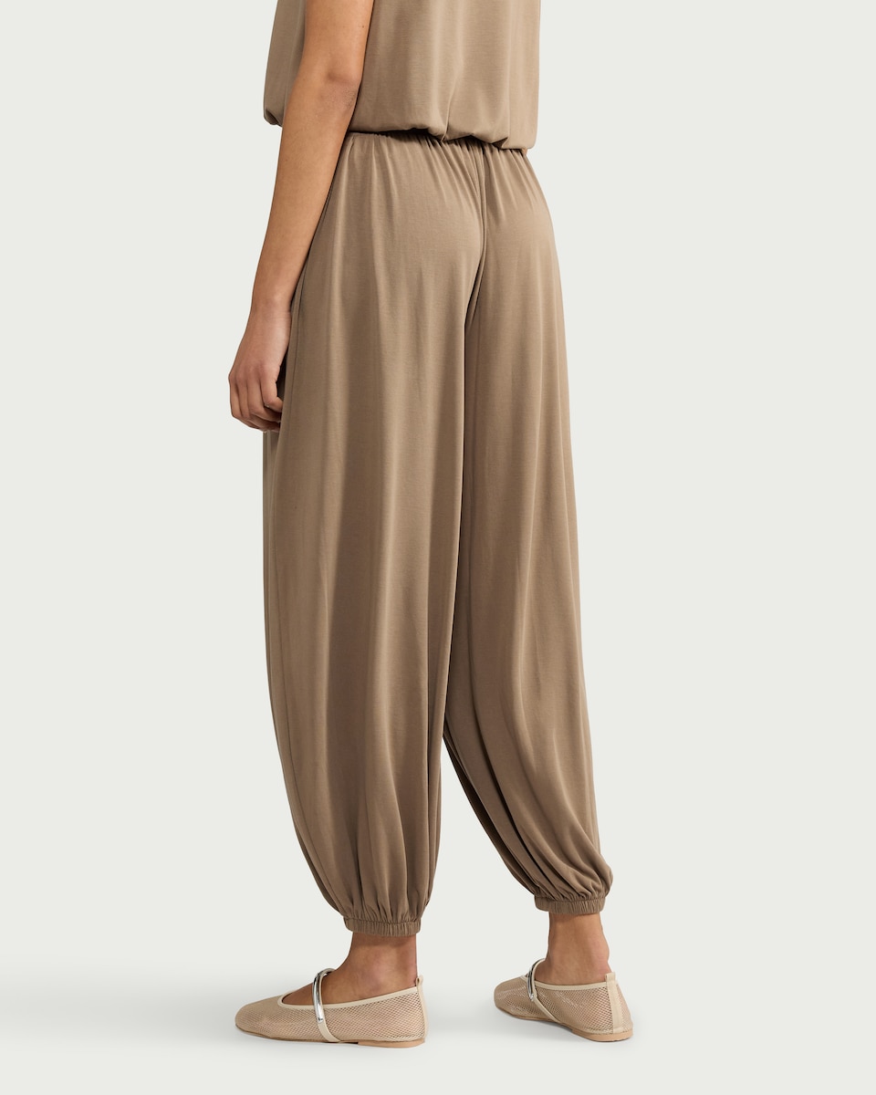 image 1 of F&F Balloon Co-ord Trousers in Brown