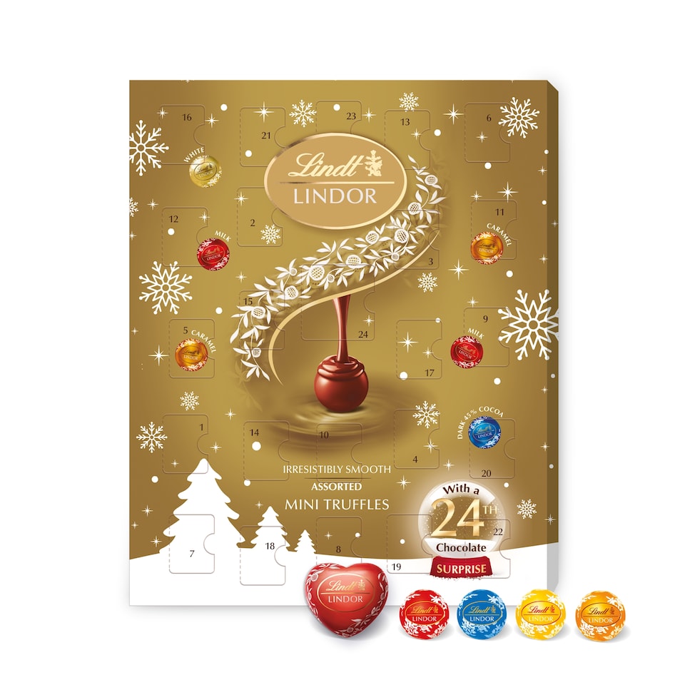 image 1 of Lindt Lindor Assorted Advent Calendar 117g
