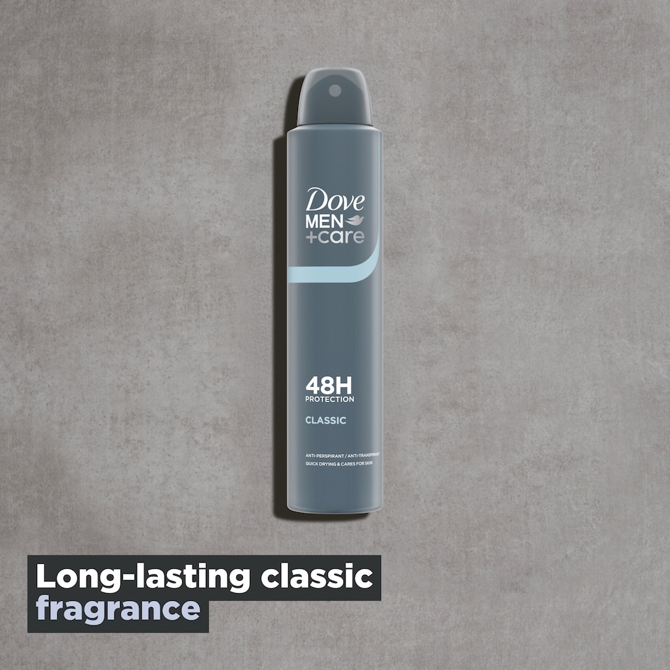 image 1 of Dove Men+Care Classic 48h Antiperspirant Deodorant 200ml