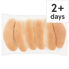 Tesco White Finger Rolls 6 Pack