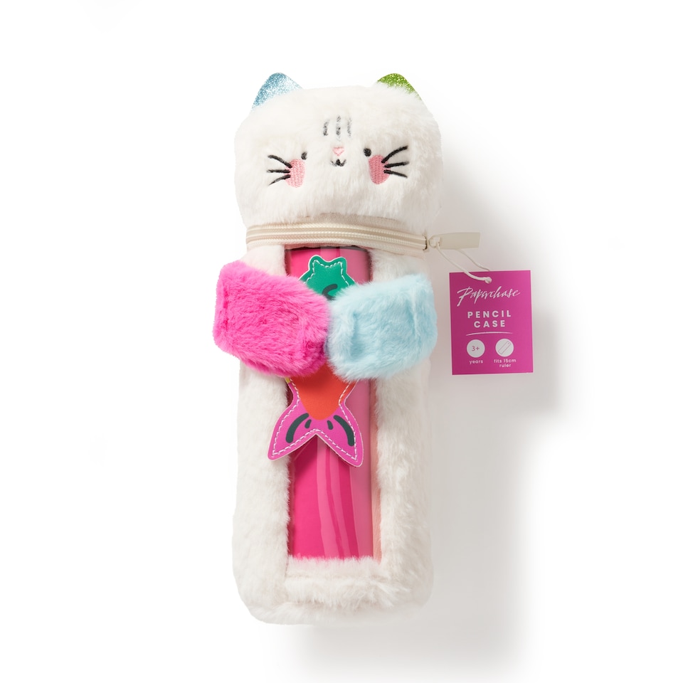image 1 of Paperchase Terrazzo Cats Novelty Pencil Case