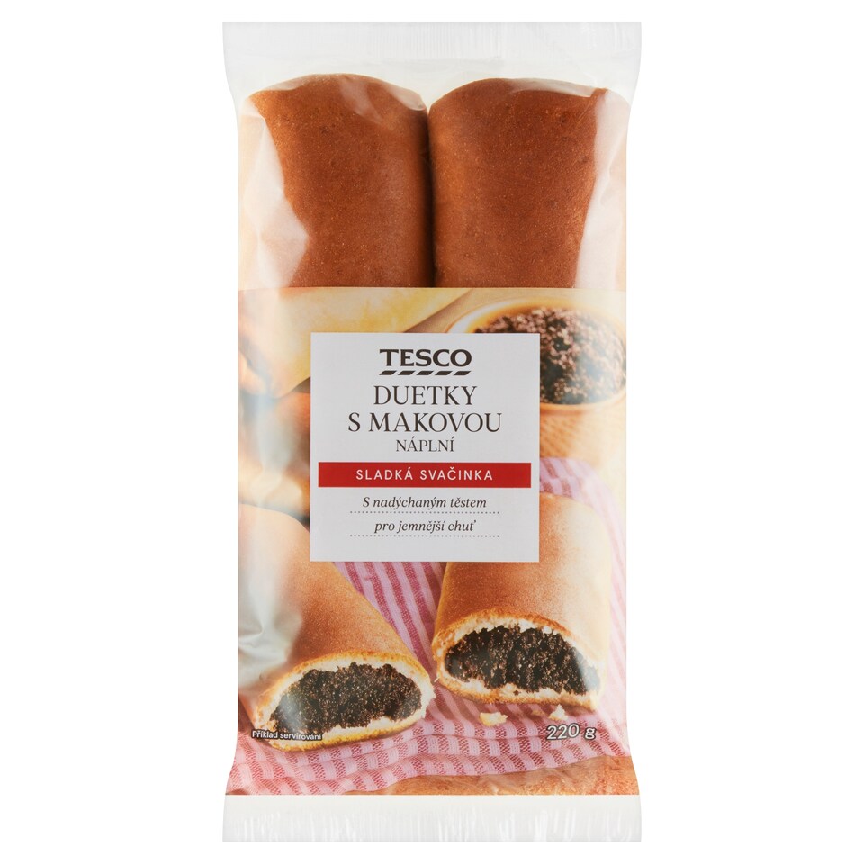 Tesco Duetky s makovou náplní 220g