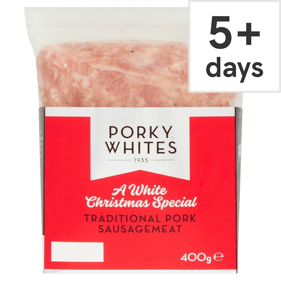 Porky Whites Traditional Pork Sausage Meat 400G