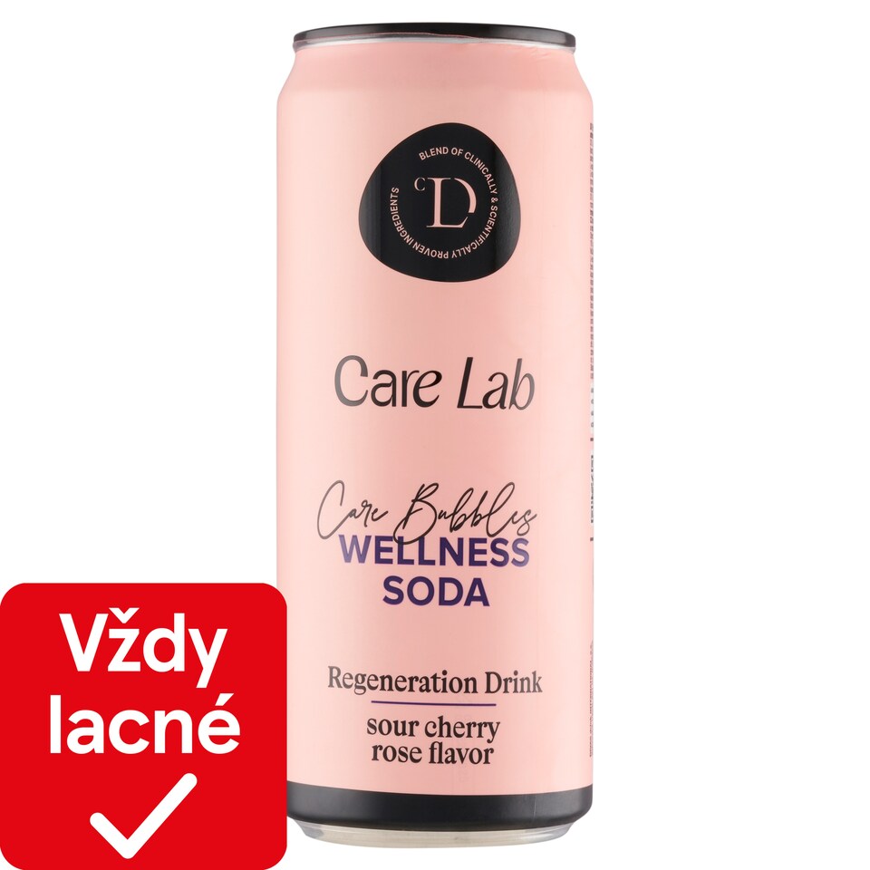 image 1 of Care Lab Divas Care Bubbles Wellness Soda Regeneration Drink with Sour Cherry and Rose Flavor 330 ml